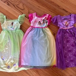 Disney Princess Nightgown Bundle 3T